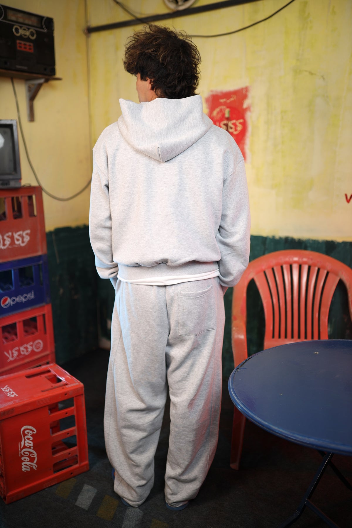 Grey Zip-Up Hoodie & Sweatpants Set - Casual Co-ord | WW26SET001