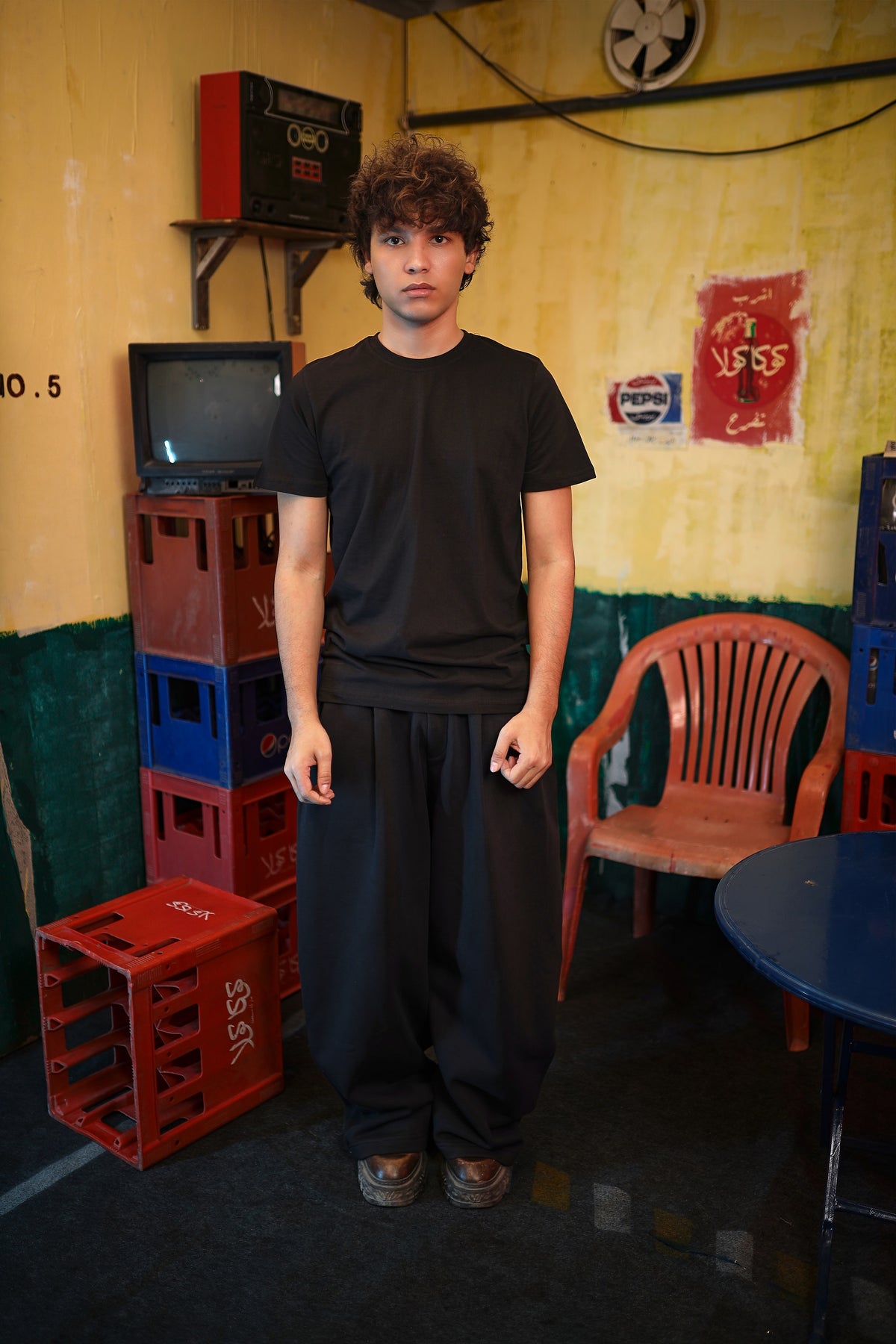 Short Sleeve Regular Fit T-Shirt in Black - Everyday Basic | WW26TS0017
